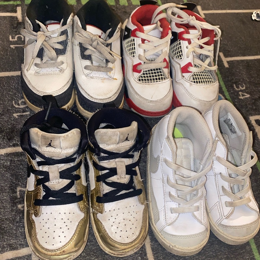 Size 8C Jordans and Nikes